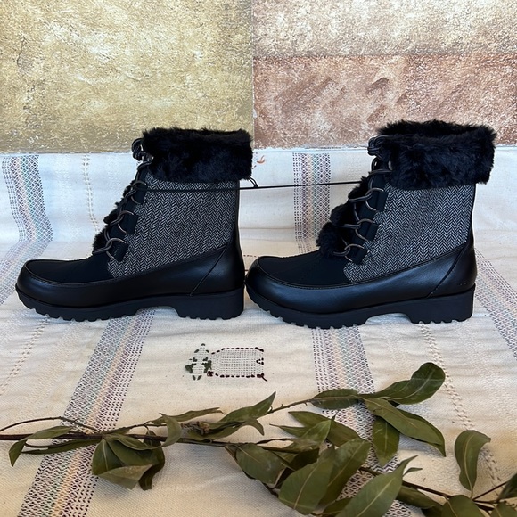 🖤 NEW JBU Lace Up Mid-Calf Winter & Cold Weather Boots — Women’s Size 8 🖤 - Picture 5 of 17